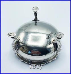 Sterling Silver Salt Cellar London 1919 Garrard Crown Jeweller