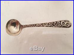 Stieff Pair of Sterling Open Salts With Spoon