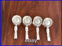Sublime (4) Spratling Taxco Mexican Sterling Silver Salts & Spoons No Monogram