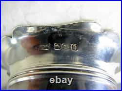 Superb Set R F Mosley & Co Sterling Silver Footed Open Salt & Pepper Shaker