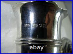 Superb Set R F Mosley & Co Sterling Silver Footed Open Salt & Pepper Shaker