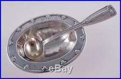 TIFFANY ST. DUNSTAN STERLING MASTER SALT DISH & SPOON MORE AVAILABLE RARE PIECE