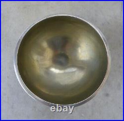 TIFFANY STERLING SALT Open Dish Cellar Hoof Feet Gold Wash Double Rim Monogram