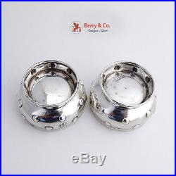 Tiffany And Co Open Salt Cellars Dishes Sterling Silver 1890