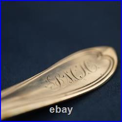 Tiffany& Co G@W c1890 Silver Salt Cellars w Spoon in Custom Box Free Ship USA