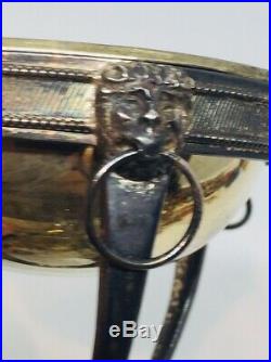 Tiffany & Co Italy Vintage Sterling Silver Lion Design Master Salt Cellar