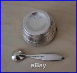 Tiffany & Co. Sterling Silver Bucket Form Salt Cellars and Spoons 6