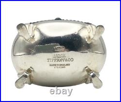 Tiffany & Co. Sterling Silver England Salt Cellar WithCobalt Blue Glass Insert