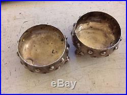 Tiffany Co. Sterling Silver Pair of Fancy Footed Master Salt Cellars 3245 3167