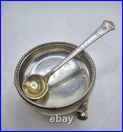 Tiffany & Co. Sterling Silver Salt Cellar w T& Co. Spoon