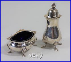 Tiffany & Co. Two Pairs of Sterling Silver Salt Cellars & Pepper Casters, Anka