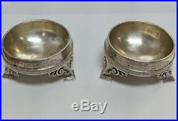 Tiffany & Co Union Square Sterling Silver Footed Salt Cellars