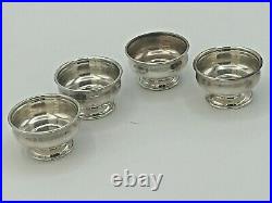Tiffany & Company Sterling Silver set of 4 Salt Cellars 7/8 x 1.5