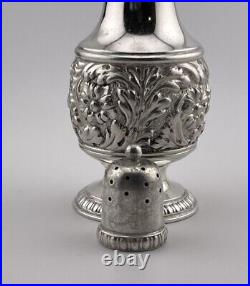 Tiffany Repousse Salt Pepper Shaker. Tiffany Sterling Silver Salt Pepper Shaker