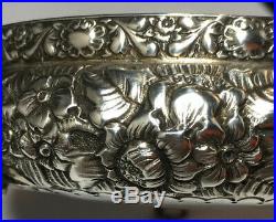 Tiffany Repousse Sterling Silver Large Size Open Salt cellar 19th Century