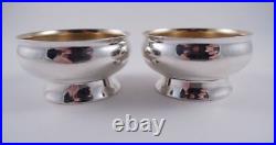 Tiffany Sterling Pair Of 19th Century Salt Cellars Gilded Interior Lovely