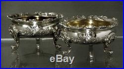 Tiffany Sterling Silver Bowls Pair Salt Bowls 1905 2-4