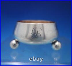 Tiffany and Co Sterling Silver Salt Cellar Master with Rose Gold Ball Feet #6875-2