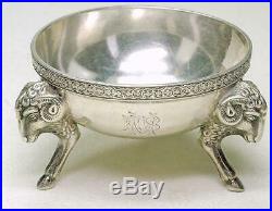 Tiffany & co Antique sterling silver John C Moore figural footed Open Salt 1857