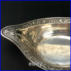 VTG Antique Salt Cellar Dip Hallmarked International Sterling Raised Relief WOW