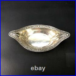 VTG Antique Salt Cellar Dip Hallmarked International Sterling Raised Relief WOW