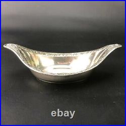 VTG Antique Salt Cellar Dip Hallmarked International Sterling Raised Relief WOW