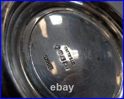 VTG Signed BIRKS STERLING SILVER 925 Blue Cobalt 23/53 SALT CELLAR Candy Bowl