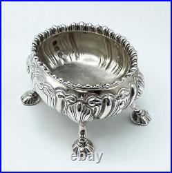 Victorian Silver Salt Cellar London 1841 John Evans II