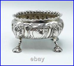 Victorian Silver Salt Cellar London 1841 John Evans II