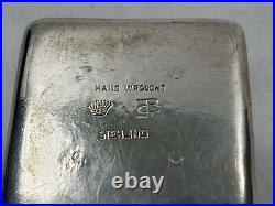 Vintage Antique Arts & Crafts Sterling Individual Silver Salt Dish Hand Hammered