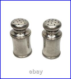 Vintage Antique Sterling Silver Salt Pepper Shakers Lot Salt Cellar With Spoons