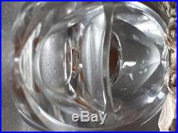 Vintage German Silver 835, Crystal Swan Salt Cellar With Original Spoon, Signed