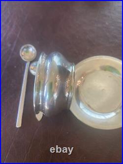 Vintage Gorham Salt Cellar A4070 With Spoons And Underplate