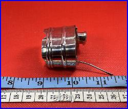 Vintage Japanese Sterling Silver Salt Cellar & Pepper Shaker Set Banded Barrel