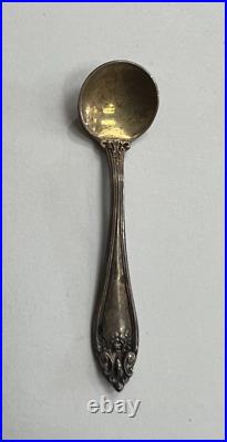 Vintage Lebolt & Co. Set Of 6 Sterling Silver Salt Caviar Cellars & Spoons