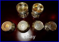 Vintage Marked Sterling Silver Salt Cellar Set Of 24 (8 Cups-8 Spoons-8 Shakers)