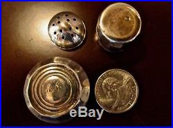 Vintage Marked Sterling Silver Salt Cellar Set Of 24 (8 Cups-8 Spoons-8 Shakers)