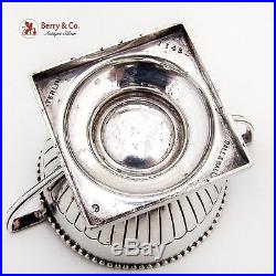 Vintage Pedestal Open Salt Dishes Pair Beaded Rims Sterling Silver