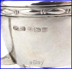 Vintage Sterling Silver Condiment Cruet Set Pepper Mustard Pot Salt Cellar 1921