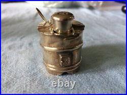 Vintage Sterling Silver/ Salt Cellar and Pepper Shaker with Small Cellar Spoon
