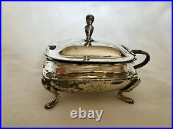 Vintage Sterling Silver Victorian Footed Salt Cellar Made in Mexico