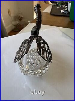 Vintage Swan Salt Cellar German Silver Read