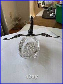 Vintage Swan Salt Cellar German Silver Read