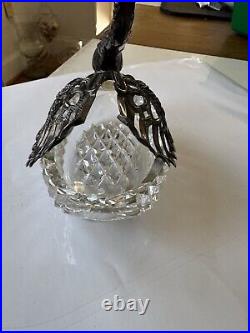 Vintage Swan Salt Cellar German Silver Read