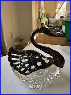 Vintage Swan Salt Cellar German Silver Read