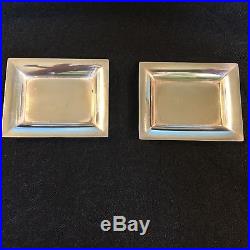 Vintage Tiffany and Co Sterling Silver Salt Cellar Dishes Set of 2