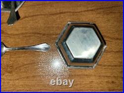 Vintage Webster Sterling Silver Salt Cellars With Spoons. Set of (5)