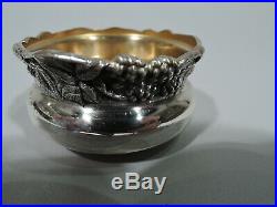Webster Open Salts 12 Antique Art Nouveau Bowls American Sterling Silver