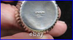 Webster Sterling Silver Salt Cellars 6 Six with 5 Five Spoons SetApplied Bead