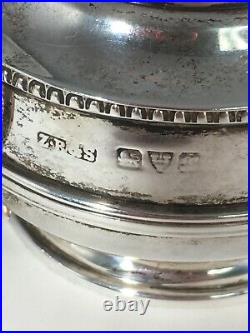 Z Barraclough & Sons Sterling Salt Cellar Pepper & Mustard Pot 5 Piece Set 1923